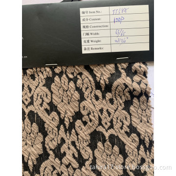 High Quality Jacquard 100P Width 63/65 Fabric